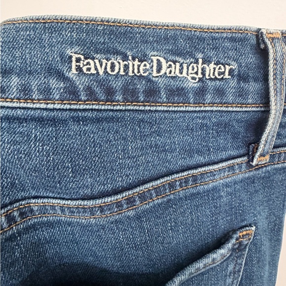 Favorite Daughter The Valentina Super High Rise Mini Bootcut Jeans Woodside 32 - Picture 8 of 13